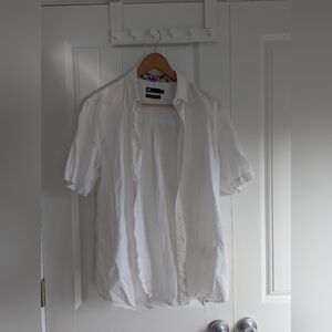 Simon's Linen Short Sleeve Mens Top Size Small